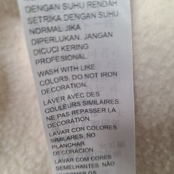 Levis Mens XL Standard Fit Hoodie Long Sleeve Hooded Sweatshirt Beige Ivory Whit - Picture 9 of 10